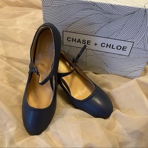Chase + Chloe retro strap pumps